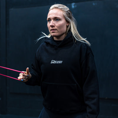 Murgs black oversized training hoodie