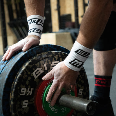 Murgs white sweatbands for crossfit