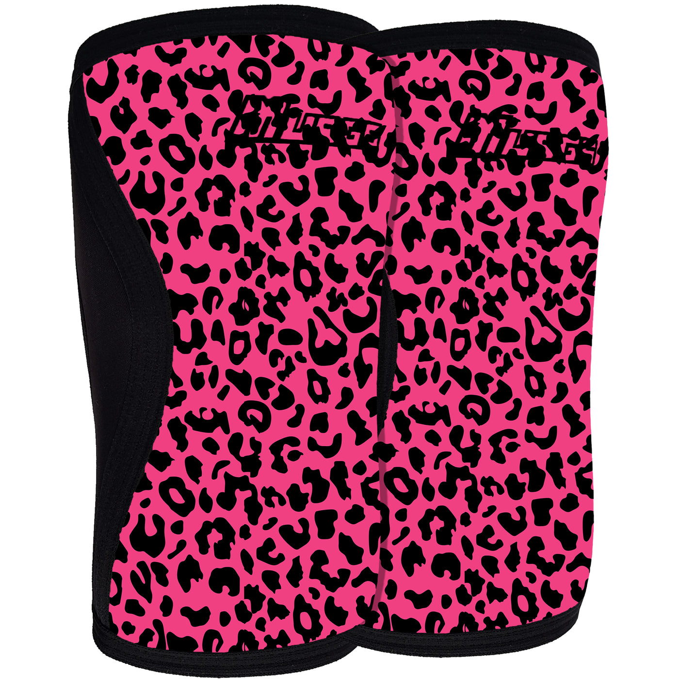 V2 7mm Knee Sleeves - Pink Leopard Print (Pair)